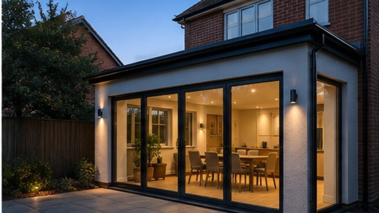 Completed rear house extension by Sixes Carpentry