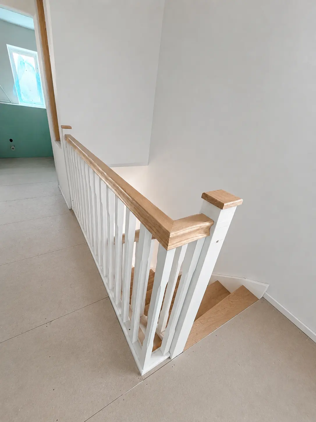 Structural and first-fix carpentry within a house extension
