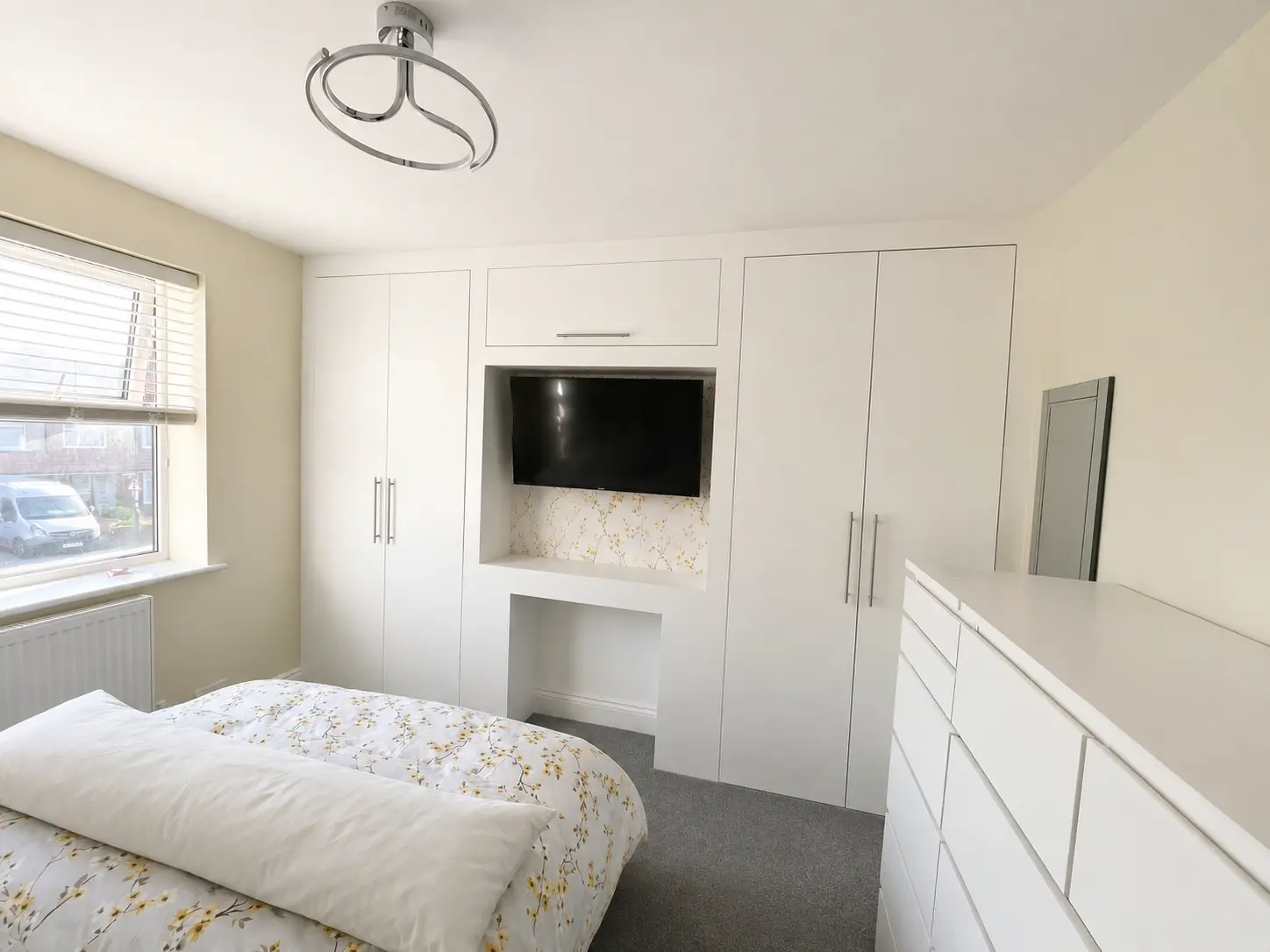 Completed made-to-measure fitted wardrobes in Felpham, Bognor Regis