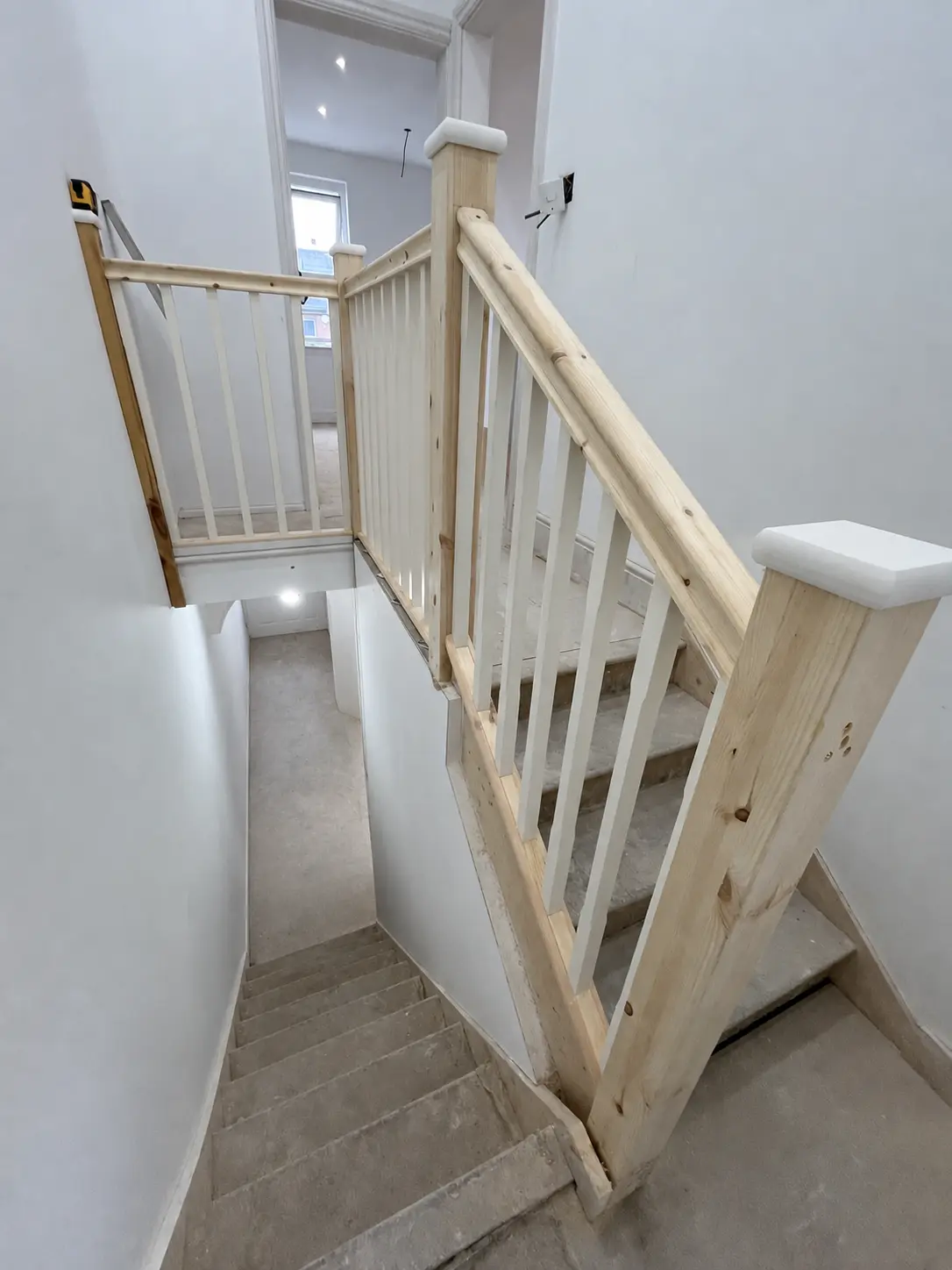 Structural opening and carpentry work during a home alteration