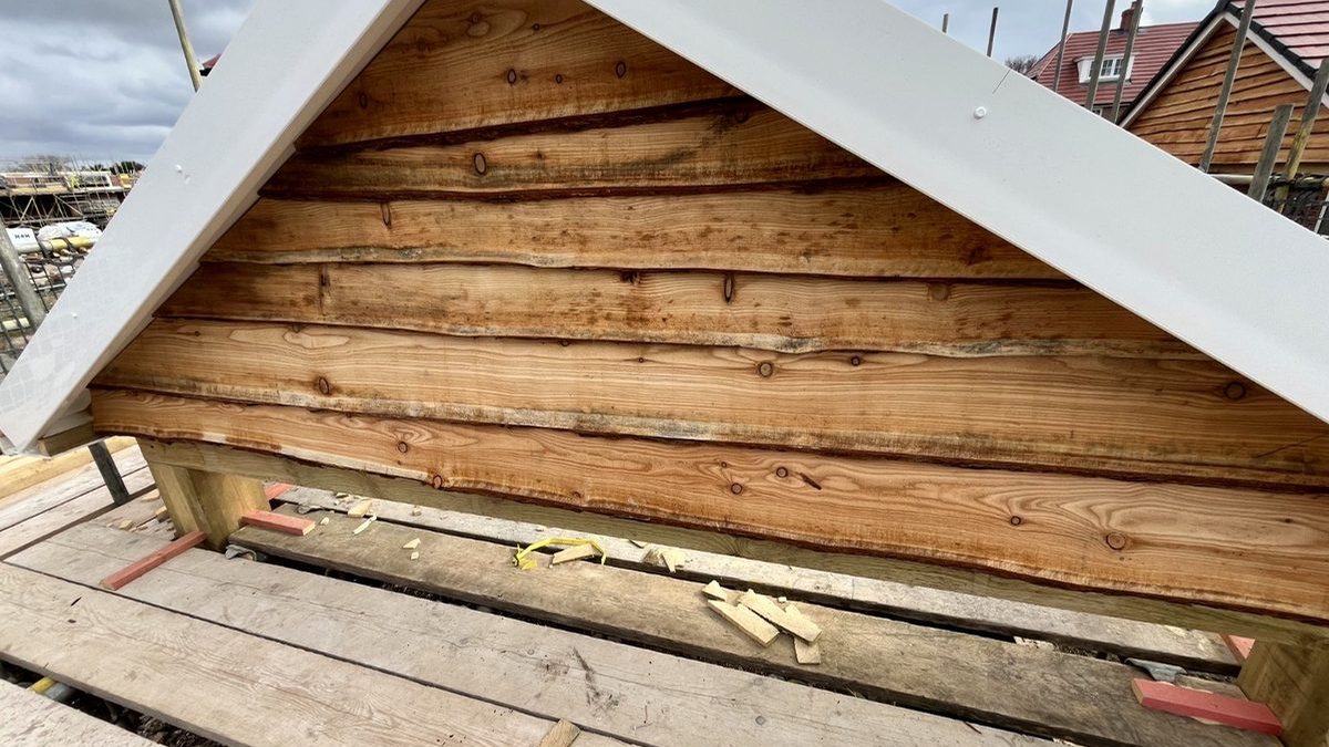 External timber gable detail