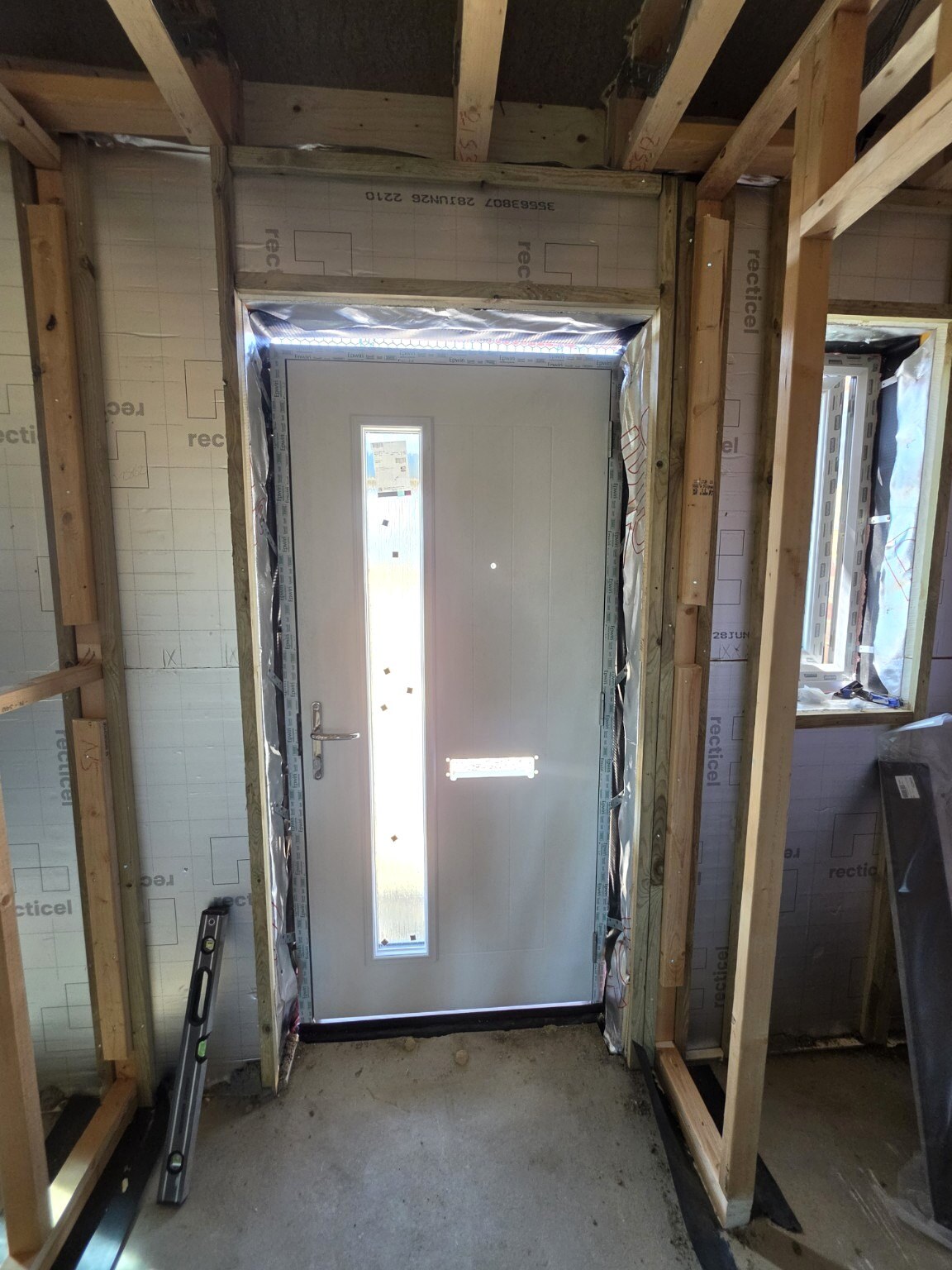 New front door installed in a timber-framed opening in Wick, Littlehampton